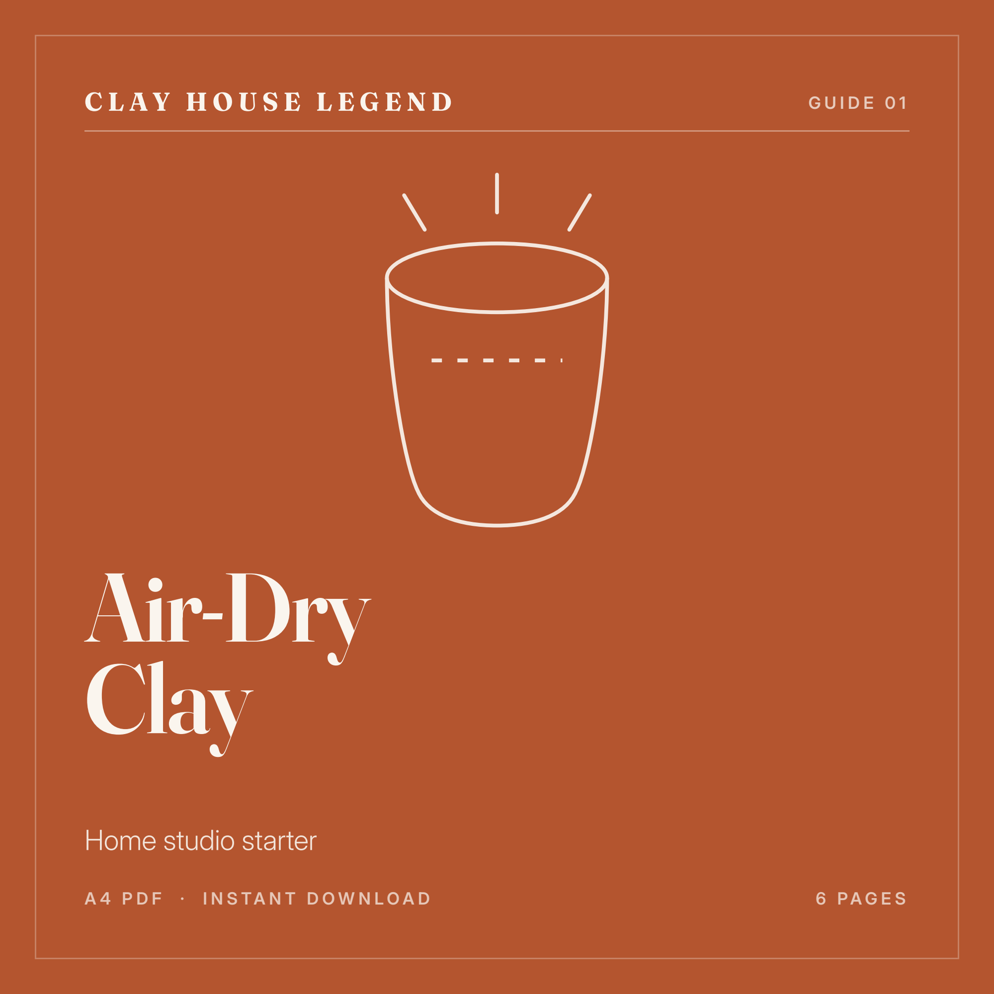 Air-Dry Clay: Home Studio Starter