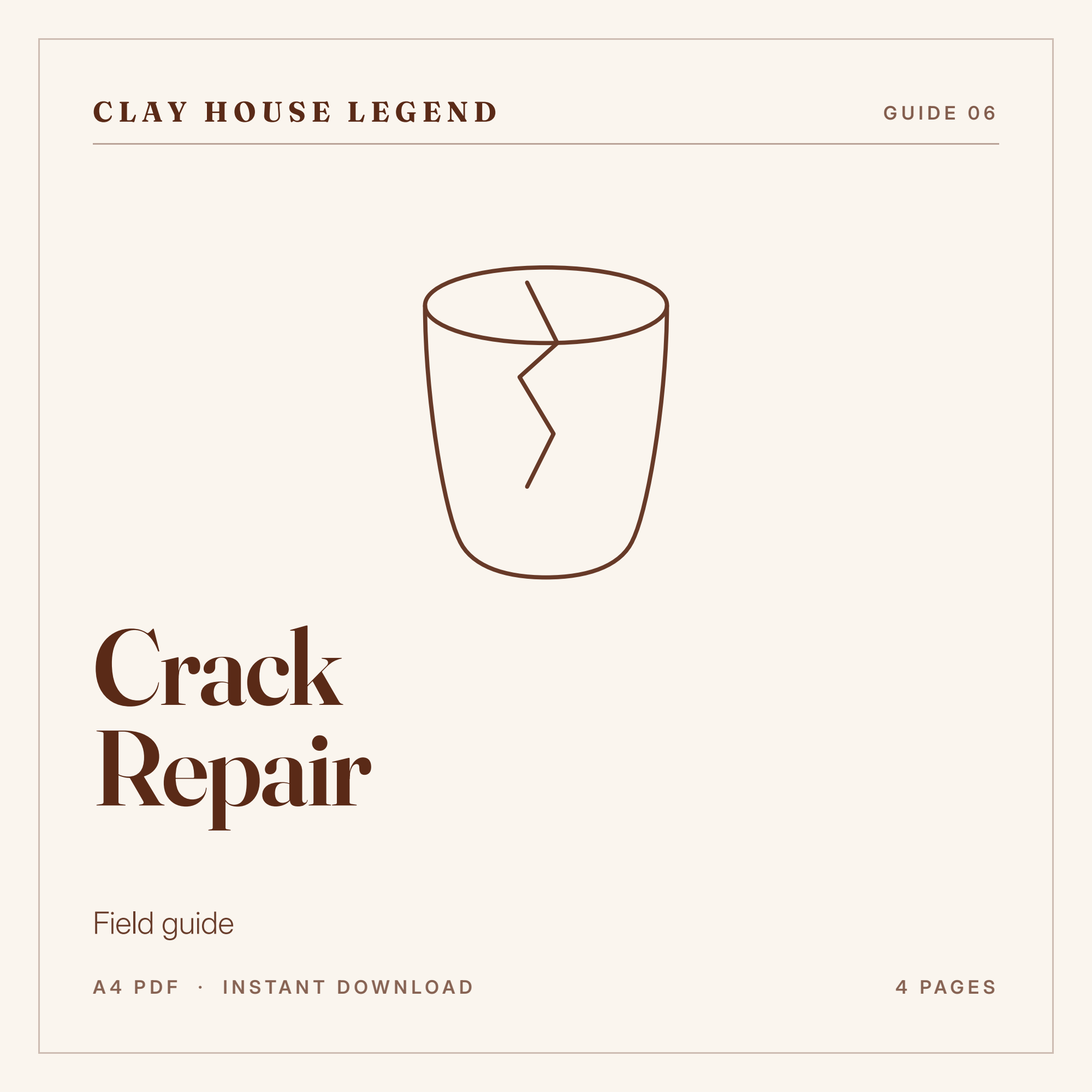 Clay Crack Repair Field Guide