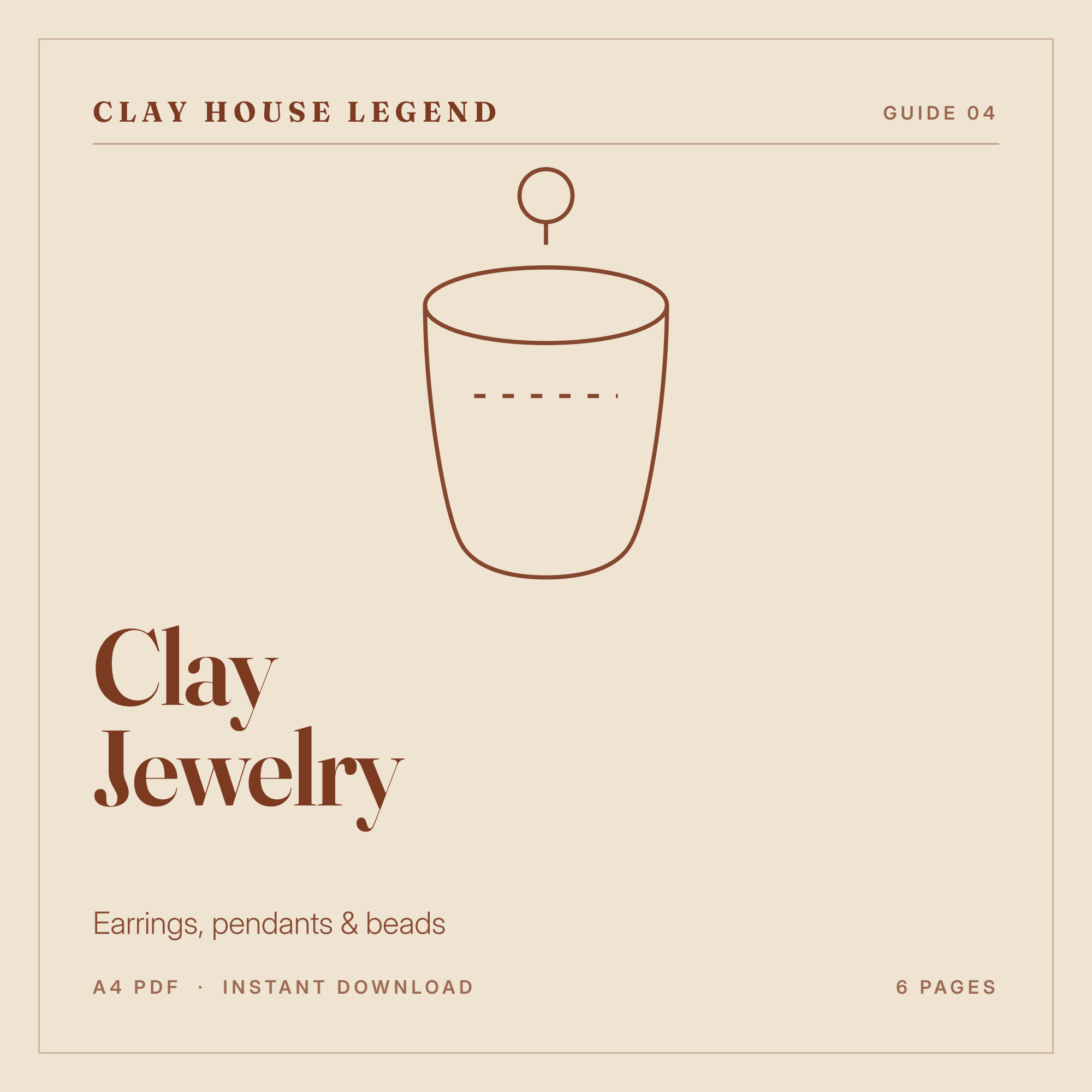 Clay Jewelry at Home: Earrings, Pendants & Beads